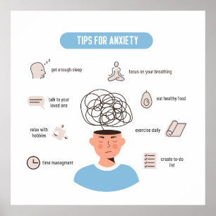 Consejos de Ansiedad Arte Minimal de Salud Mental