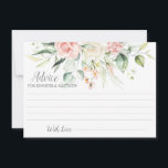 Consejos de ecología de Eucalipto Roses rosados |<br><div class="desc">Tarjetas de consejo - Tendrás algo de sabiduría sabia y probablemente algunas risas con estos elegantes y románticos rosas color rosa y blanco con hojas de eucalipto y otras zonas verdes. Personaliza con tu nombre</div>