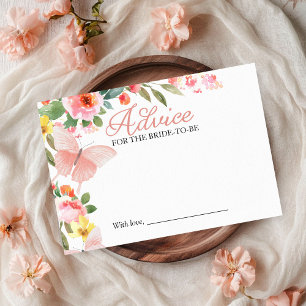 Consejos de mariposa floral rosa para la tarjeta d