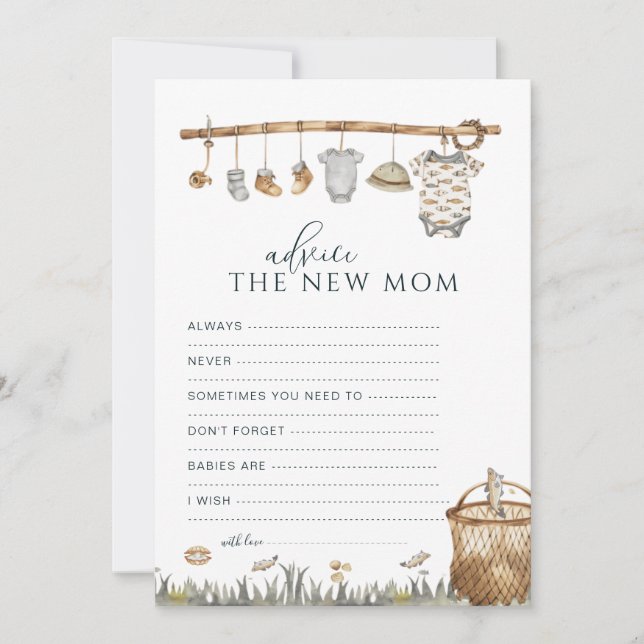 Consejos de pesca para la futura carta de mamá (Anverso)