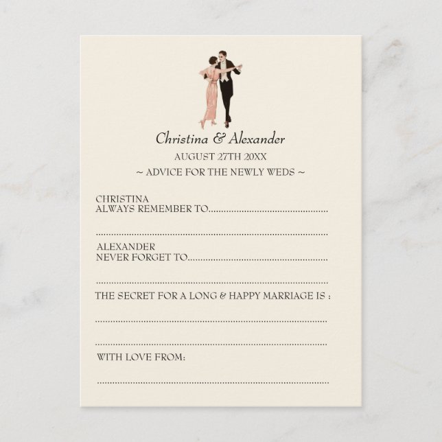 Consejos de tarjetas de bodas y de labios de la vi (Anverso)