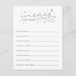 Consejos Deseos para la tarjeta de juego Baby Shower Baby S