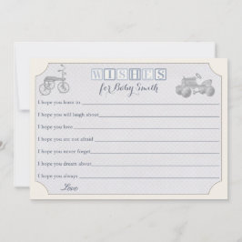 Consejos Deseos por la tarjeta de bebé, ducha de bebé para 