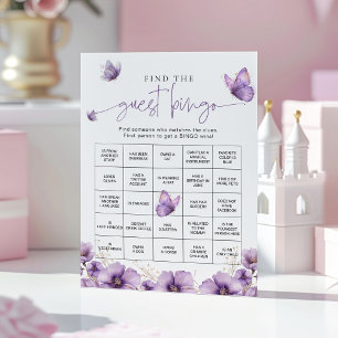 Consejos Mariposa morada Encuentra la tarjeta de juego de B