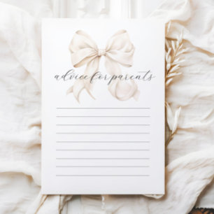 Consejos Neutrales para Padres Tarjeta Baby Shower