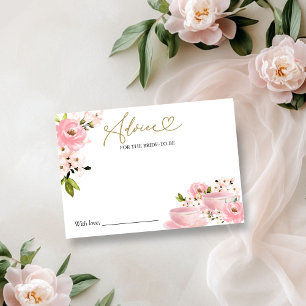 Consejos para la Novia Tarjeta de la Fiesta de Té 