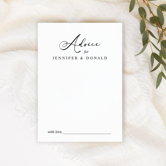 Consejos para pareja de boda con letra script mode (Subido por el creador)