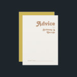 Consejos Playa Retro | Tarjeta de Boda de oro<br><div class="desc">Esta playa retro | la tarjeta de boda dorado es perfecta para su boda de verano boho tropical, de color y vintage. Su original fuente bohemia de mediados de siglo le da a este diseño un minimalista y clásico ambiente hippie. Supongamos que está buscando un diseño que tenga colores cálidos...</div>