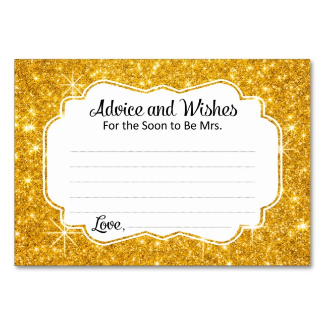 Consejos sobre la mancha de oro y tarjetas de duch (Anverso)