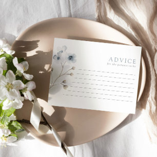 Consejos Tarjeta de asesoramiento Baby Shower floral simple