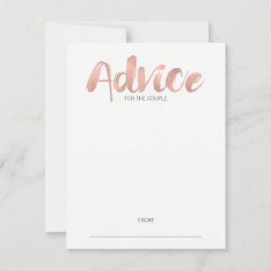 Consejos Tarjeta de asesoramiento de Boda de amor Rosa mode