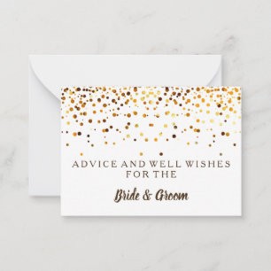 Consejos Tarjeta de asesoramiento de Boda de Relieve metali