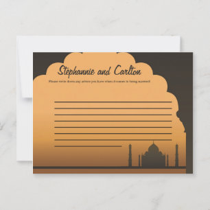 Consejos Tarjeta de asesoramiento escribible para Boda de s