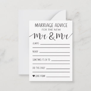 Consejos Tarjeta De Asesoramiento Matrimonial Para El Nuevo