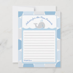 Consejos Tarjeta de asesoramiento para Baby Shower de balle