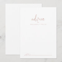 Tarjeta de asesoramiento para Boda de guiones de R