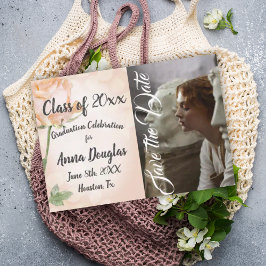 Consejos Tarjeta de aviso de graduación en color rosa polvo