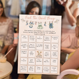 Consejos Tarjeta de Bingo de Ropa de Bebé para encontrar al