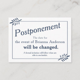 Consejos Tarjeta de información del marco floral azul vinta