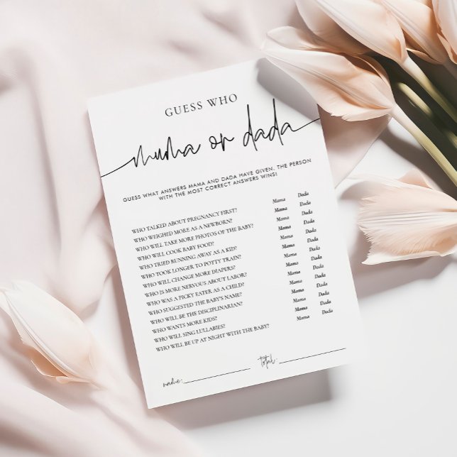 Consejos Tarjeta de juego Baby Shower de EMERY Whimsi Mama  (Subido por el creador)