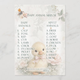 Consejos Tarjeta de Juego para Baby Shower | Palabras Revue