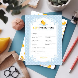 Consejos Tarjeta de juego para predicciones de bebé con bur
