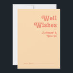 Consejos Tarjeta de los Bodas Retro Naranja Cream  Moderno<br><div class="desc">Esta moderna crema retro-naranja es perfecta para su boda de verano boho tropical, de color y vintage. Su original fuente bohemia de mediados de siglo le da a este diseño un minimalista y clásico ambiente hippie. Si buscas un diseño con colores brillantes y llamativos para tu boda playera de los...</div>