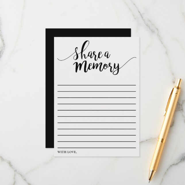 Consejos Tarjeta de memoria simple compartida en blanco y n (Anverso/Reverso In Situ)