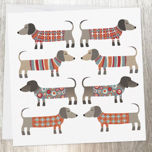 Consejos Tarjeta de perro Dachshund Wiener Sausage