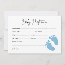 Consejos Tarjeta de Predicción y Deseos para Niños