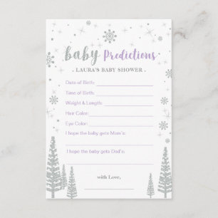 Consejos Tarjeta de predicciones para bebé - Juego de baby