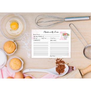 Consejos Tarjeta de Receta Floral Despedida de Soltera