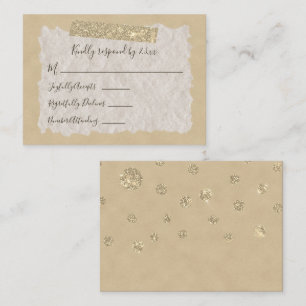 Consejos Tarjeta de respuesta de estilo scrapbook con purpu