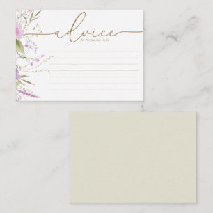 Consejos Wildflower Meadow Tarjeta de asesoramiento de Ba