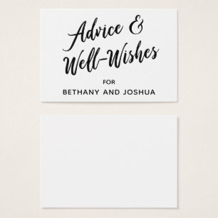 Consejos y buenos deseos para una boda en blanco y