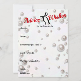 Consejos y deseos ducha de novia arco de Pearl