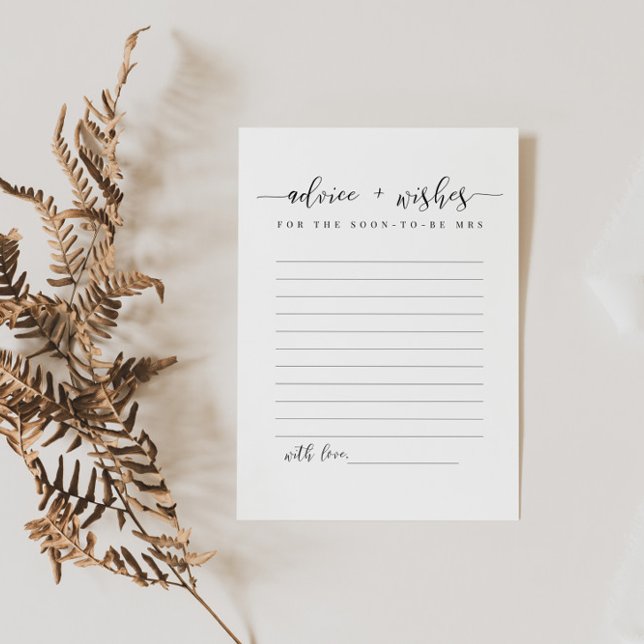 Consejos y deseos para la tarjeta de novias pronto (Subido por el creador)