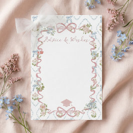 Consejos y Deseos Tarjeta de Graduación de Flor Si