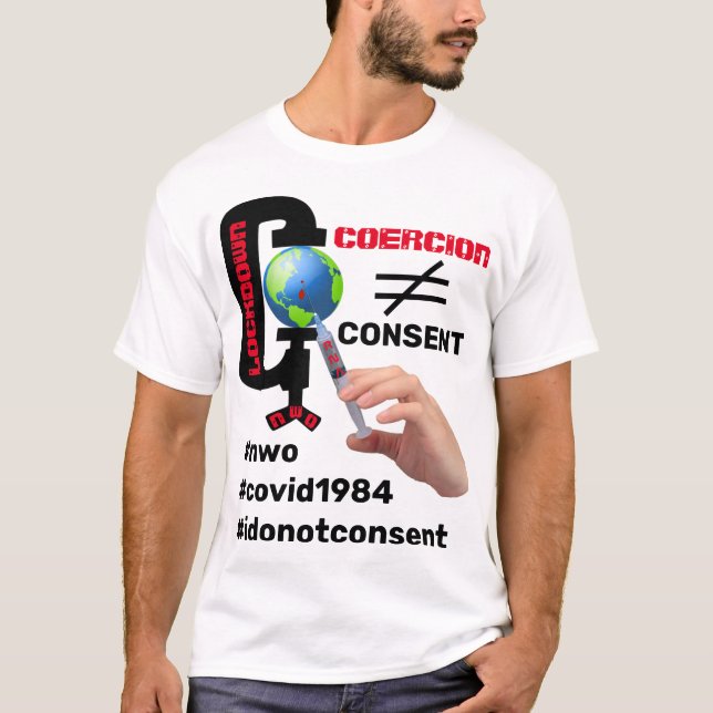 Consentimiento no coerción (ligero) camiseta (Anverso)