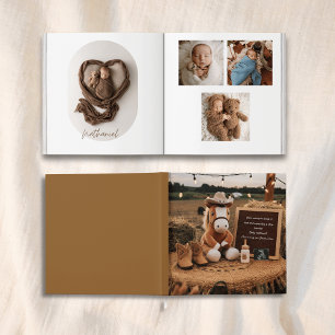 Conservación de libros de fotos para bebés con tem