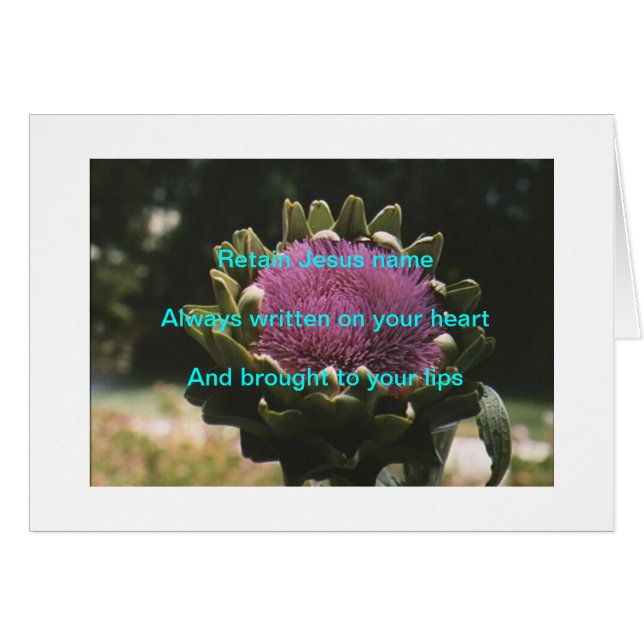 Conservar el nombre de Jesús (Anverso (Horizontal))