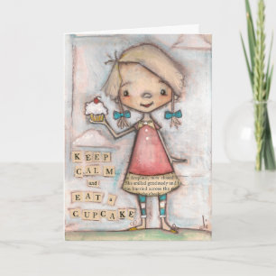 Conservar el pastel tranquilo - Tarjeta de cumplea