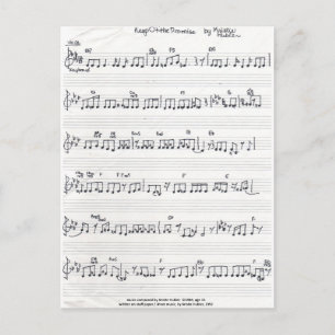 Conservar la postal de la música de la hoja promet