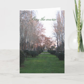 Conservar la tarjeta del curso