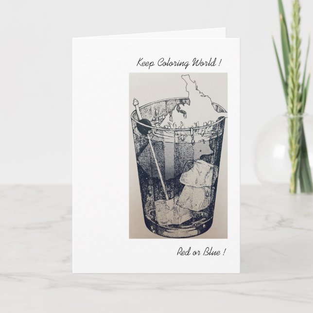 Conservar la tarjeta mundial de color (Anverso)