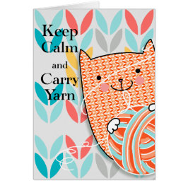 Conservar la tarjeta Yarn Calma y Carry 5 x 7