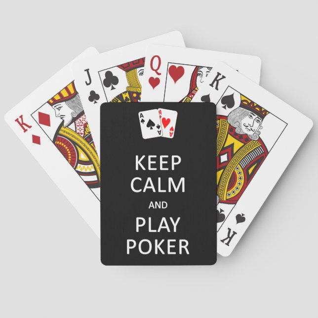 Conservar las cartas de juego de póquer con calma  (Reverso)