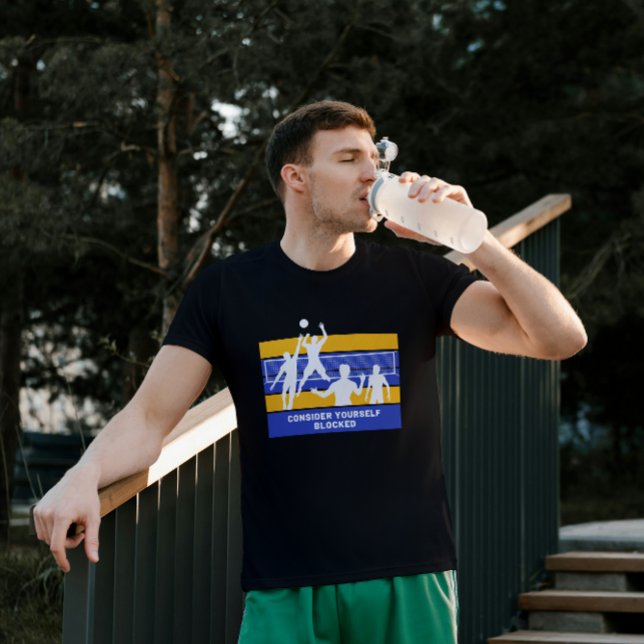 Considere la divertida camiseta de voleibol bloque (Subido por el creador)