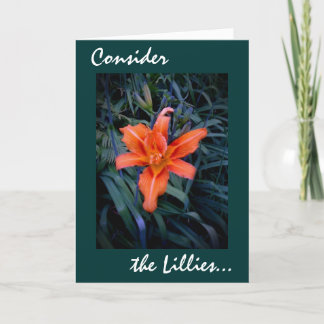 Considere la tarjeta de Lillies 22