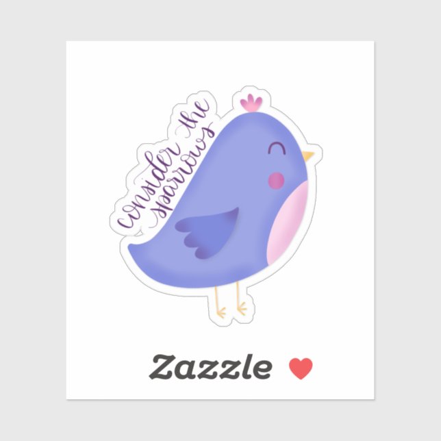 Consideremos al Pegatina Sparrows (Hoja)